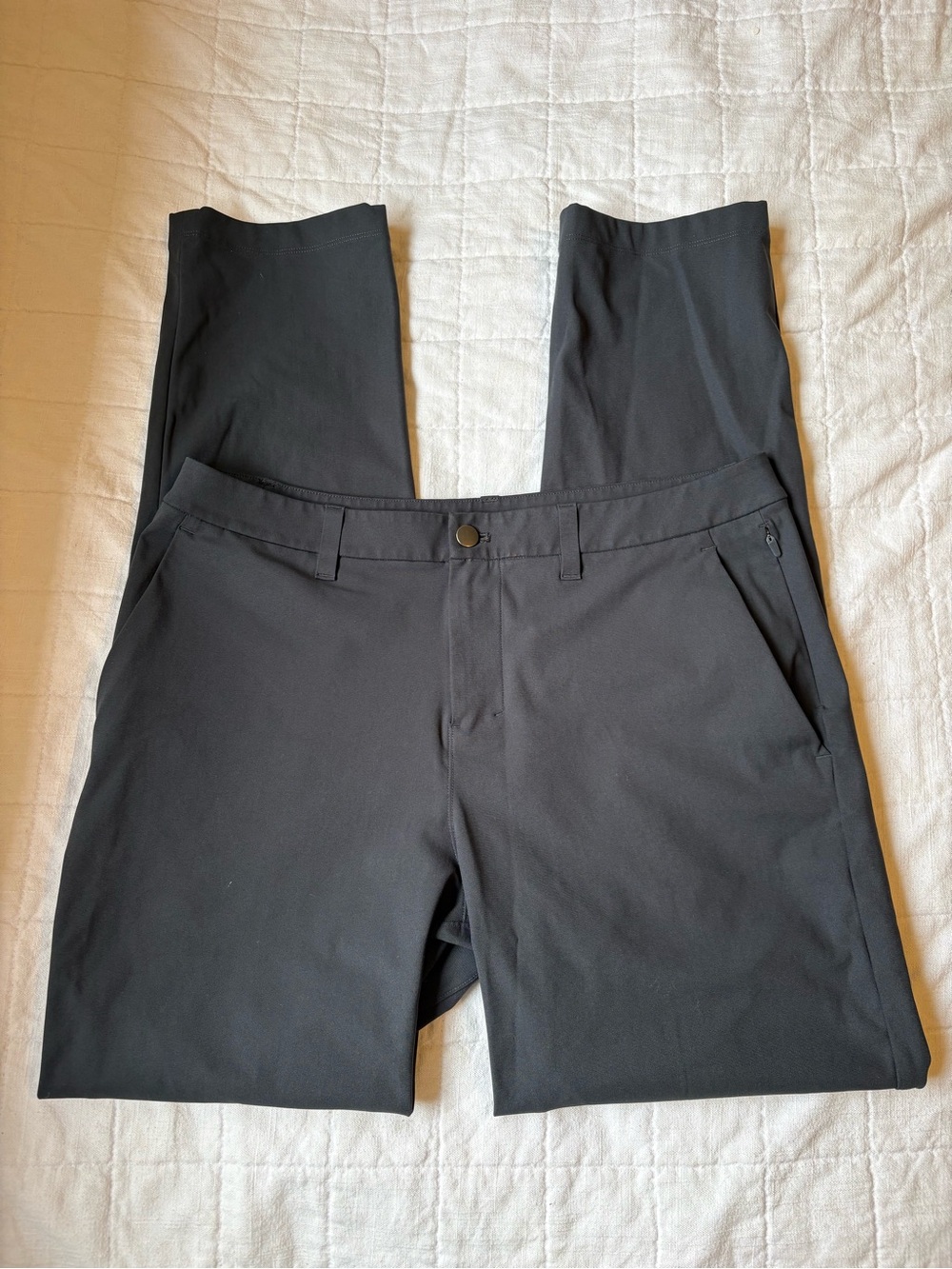 Lululemon ABC Slim Men's Dark Grey Stretch Performance Pants 34